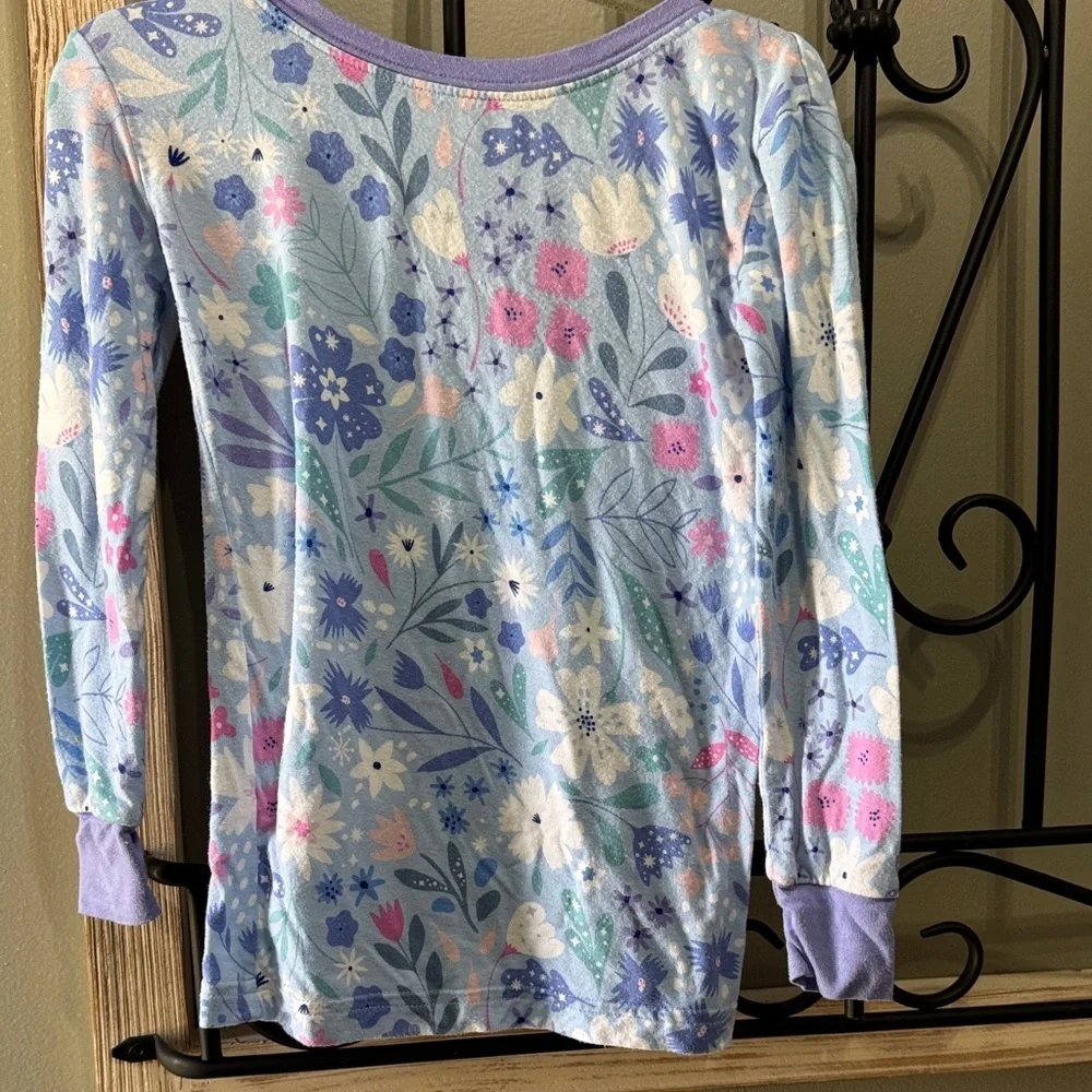 Little Sleepies Pastel Floral Long Sleeve Top 3t